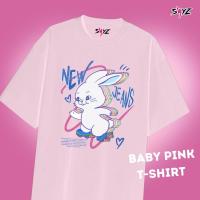 ราคา พร้อมส่ง Kaos NewJeans Bunny Ttoki Bunnies New Jeans กางเกงยีนส์ ขาสั้น แต่งขาด women tshirt (19660983117)