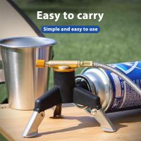 ราคา JOBOOS ตัวเชื่อมต่อเตาแก๊สขาตั้งแบบสามขากลางแจ้งเบาพิเศษตัวแปลงแท่นวางถังอะแดปเตอร์ถังแก๊สสามขา (18026062892)