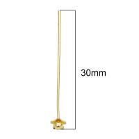 ราคา เข็มกลัดกลมเข็มปักศีรษะดอกไม้ทองเหลือง14K ชุบทอง30มม สำหรับการทำอุปกรณ์ค้นหาเครื่องประดับแบบ DIY (18831749146)