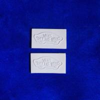 ราคา 1คู่ Vans Off The Wall โลโก้ Embossed Rubber Patch สำหรับรองเท้า (19345217373)