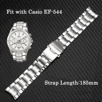 ราคา สแตนเลสสตีลสายนาฬิกาข้อมือสำหรับ Casio EF 539 544 550 527 530 534 Series นาฬิกาข้อมือผู้ชายสายรัดข้อมือนาฬิกากําไลอุปกรณ์เสริม (19833782412)