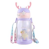 ราคา พร้อมส่ง กระติกน้ำเด็ก ขวดน้ำเด็ก แก้วน้ำเด็กพลาสติกหลอดนิ่ม กระบอกน้ำเด็กกระติกน้ำนักเรียนลายการ์ตูนโนเสาร์กระเป๋าสะพาย (8581492294)