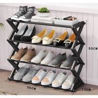 ราคา ชั้นวางรองเท้า ชั้นรองเท้า ที่เก็บรองเท้า ที่วางรองเท้า 4 ชั้น 5 ชั้น ชั้นวางรองเท้าสแตนเลส AX4ขาว (19999190077)