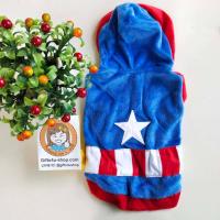 ราคา เบอร์ L มีฮู้ด ลายกัปตันอเมริกา ชุดหมา เสื้อหมา ชุดน้องหมา ชุดแฟนซี เสื้อผ้า สุนัข หมา แมว สัตว์เลี้ยง ชุดสัตว์ เสื้อผ้าสัตว์ คอสตูม captain america costume animal dress m24 shop (12497066555)