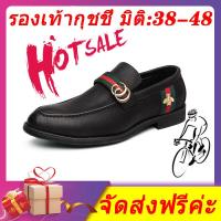 ราคา รับประกัน 3 เดือน รองเท้าหนังผู้ชาย รองเท้ากุชชี่ มิติ 38 48 (2217580456)