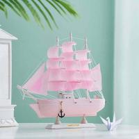 ราคา พร้อมส่ง เรือสำเภา โมเดลเรือ งานไม้แท้ เรือมงคลเสริมฮวงจุ้ยเสริมดวง ของประดับตกแต่งบ้านสิริมงคล คละแบบ คละสี (10075751624)