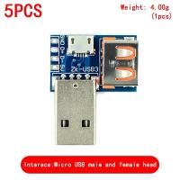 ราคา 5PCS USB Male Connector MINI MICRO USB to DIP Adapter female connector 2 54 Connector B Type C USB2 0 3 0 Female PCB Converter (19697070046)