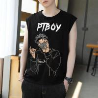 ราคา เสื้อยืดคอกลมแขนกุดOver sizeลายPD BOY ตัวใหญ่มากใส่เย็นสบาย สไตล์สตรีท แฟชั่นฤดูร้อน Street Sleeveless Oversized (8023727272)