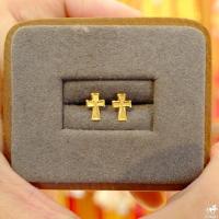 ราคา S3VIP ต่างหูทองคำแท้ 90 ลายกางเขน LK1 101 ขายได้ จำนำได้ มีใบรับประกัน ในราคาเดียว ถูกที่สุด ส่งฟรี ร้านทองขาย (18075177854)