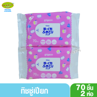 ราคา Pigeon พีเจ้น ทิชชู่เปียก เบบี้ไวพส์ สูตรแฮนด์แอนด์เม้าท์เช็ดมือเช็ดปาก70ชิ้นx2ห่อ (3020416224)