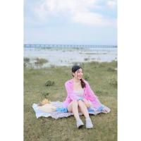 ราคา ชุดเซ็ตเสื้อเชิ้ตมัดย้อม กางเกงขาสั้นเอวยางยืด (19999469040)