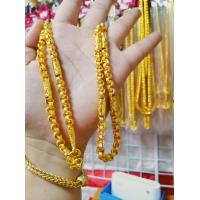 ราคา สร้อย คอทอง ลายทาโร่คั้นปล้องขนาด 3บาทยาว24นิ้วผลิต ด้วย เศษ ทอง แท้ 96 5 รับประกัน 6 ปี (12348411365)