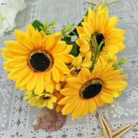 ราคา B F ดอกทานตะวันปลอมเหมือนจริงเหมือนมีชีวิตทานตะวันช่อดอกไม้2ชิ้นสำหรับ BF MY ปาร์ตี้ห้องทำงานภายในบ้าน (20938539270)