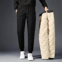 ราคา Winter Lambswool Warm Thicken Sweatpants Men Fashion Joggers Water Proof Casual Pants Men Brand Plus Fleece Plus Size Trousers (19794460754)