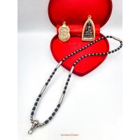 ราคา SH055 สร้อยพระ สร้อยปะคำ สร้อยกะลาอย่างดี แต่งด้วยหัวขุนสแตนเลสแท้ และปล้อง สแตนเลส 2 คู่ แต่งด้วยเม็ดสแตนเลส 2 1 ยาว 24 นิ้ว (12888187587)