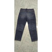 ราคา Gu jeans กางเกงยีนส์ขากระบอกฟอกสีผ้ายืดเอว34ยาว38ปลายขา7 5 เอว43 (14906664641)