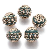 ราคา 5 pc Handmade Indonesia Beads with Metal Findings Round Mixed Color 19 5x19mm Hole 1mm (13837836526)