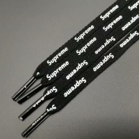 ราคา JIN PIN Pการปรับตัวกองทัพอากาศหนึ่งsupremeพิมพ์สองด้านแบรนด์น้ำเชือกผูกรองเท้าสีดำสีแดงsupลูกไม้รองเท้าผ้าใบลูกไม้ (18478301117)