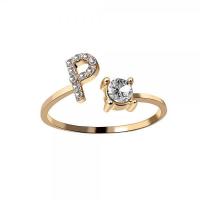 ราคา แหวนตัวอักษร A Z สีทองปรับได้แหวนชื่อย่อคริสตัลสำหรับผู้หญิงผู้ชายของขวัญเครื่องประดับที่สง่างามคู่รัก (19475147539)