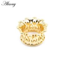 ราคา Alisouy ต่างหูจิวใส่หูรูปดอกไม้กลมรูปดอกไม้กลวงทำจากทองแดงอัญมณีประดับร่างกายเจาะที่ขยายหู1ชิ้น (19395488223)