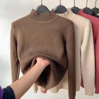 ราคา BRANCHÉ เสื้อไหมพรม ผ้านิ่มสีพื้น เสื้อคอเต่า ครอปแขนยาว เสื้อคอเต่าสีพื้น ผู้หญิง 231128022 (21141167559)