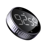 ราคา Baseus นาฬิกาจับเวลาตัวจับเวลาอิเล็กทรอนิกส์แบบหมุนได้นับถอยหลังสำหรับห้องครัวนาฬิกาจับเวลาดิจิทัลเรียนทำอาหารนาฬิกาปลุก LED (20152325564)
