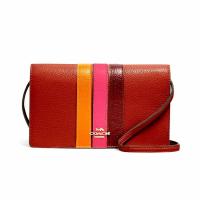 ราคา Coach outlet ของเเท้ กระเป๋าสะพายข้าง COACH ANNA FOLDOVER CROSSBODY CLUTCH (19775657818)