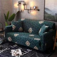 ราคา ผ้าคลุมโซฟายืดหยุ่นสำหรับห้องนั่งเล่นผ้าคลุมโซฟาลายใบไม้หินอ่อนทรงเรขาคณิตผ้าคลุมโซฟาที่คลุมโซฟา (11182030633)