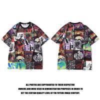 ราคา BAPE เสื้อคอกลมพิมพ์ลายแบบเสื้อฮู้ดฉลามมีฮู้ดหัวเดียว M 3XL (21039855187)