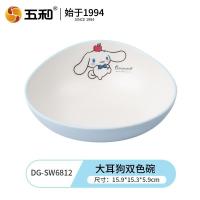 ราคา Sanrio อนิเมะ Cinnamoroll ความปลอดภัยของเด็กทารกภาชนะเมลามีนการ์ตูน Kawaii จานรับประทานอาหารถ้วยน้ำสลัดชามใส่ผลไม้ช้อนซุป (20239502741)
