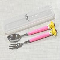 ราคา ช้อน ส้อม ลายการ์ตูน อวกาศ พร้อม กล่องใส (21083078296)