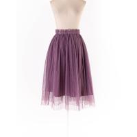 ราคา Lyn around กระโปรงแต่งผ้าซีทรูตาข่ายสีม่วง มีซับในผ้าซิลค์ซาตินเอวยืด ป้ายแบรนด์ระบุไซส์ L Preloved (20615566292)