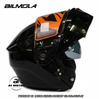 ราคา หมวกกันน็อคเต็มใบยกคาง New Bilmolaรุ่น Explorer Flip up หมวกกันน็อคเต็มใบ ยกคางได้ แว่น2 ชั้น ถอดซักได้ รองรับการติดตั้งบลูทูธ (15143642034)