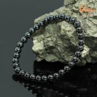 ราคา แร่เฮมาไทต์ กำไลหินมงคล หินเพชรดำ ขนาด 6 มิล Hematite กำไลหินมงคล แร่ในตระกูลเหล็กไหล กำไลหินแท้ หินสี กำไลหิน หินสีเทา หินสีเงิน by ออมทอง (4101528072)