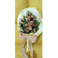 ราคา ดอกไม้กาบกล้วย ประดิษฐ์ จากกาบกล้วยกระดาษกาบกล้วย เชือกกล้วย สำหรับตกแต่ง จัดช่อละ10 12ดอก จัดช่อให้ฟรี สำหรับจัดแจกันและของขวัญ (20822074456)