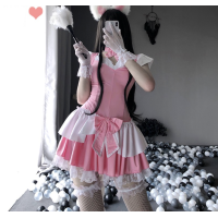 ราคา ชุดเมดแม่บ้าน Pink Maid สีชมพู แขนตุ๊กตา กระโปรงพองระบาย ชุดคอสเพลย์ ชุดเมด ชุดนอนไม่ได้นอน (14095384330)