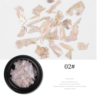 ราคา เปลือกหอยแต่งเล็บ เปลือกหอย ตกแต่งเล็บ เปลือกหอยแต่งเล็บ 3 สี แบบบาง ติดง่าย (5167540809)