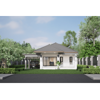 ราคา 120 แบบบ้าน บ้านชั้นเดียว 2 ห้องนอน 1 ห้องน้ำ (21246635134)