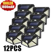 ราคา โคมไฟพลังงานแสงอาทิตย์ LED 100ดวงสำหรับกลางแจ้งเซ็นเซอร์ตรวจจับการเคลื่อนไหวกันน้ำไฟถนนพลังงานแสงอาทิตย์สำหรับตกแต่งสวน (21359385035)