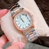 ราคา นาฬิกาข้อมือ ผญ นาฬิกาผู้หญิง นาฬิกาข้อมือผญ สายนาฬิกา สแตนเลส นาฬิกาสีโรสโกลด์ นาฬิกาควอตซ์ นาฬิกาทางการ กรอบประดับเพชร ขนาด 32 มม (16029163928)