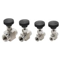 ราคา Free Shipping 1 8 1 4 3 8 1 2 BSP Equal female Thread SS 304 Stainless Steel Flow Control shut off Needle Valve (20087944315)
