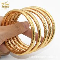 ราคา แฟชั่นเรียบดูไบเจ้าสาว 24K สร้อยข้อมือทองแดงเทียมชุบทองสร้อยข้อมือทองผู้หญิงตะวันออกกลาง (16412259790)