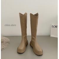 ราคา chloe store INDIAN CORK BOOTS บูทยาวเกือบเข่า 36 42 ดำ เบจ น้ำตาล (18457877439)