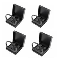 ราคา ที่รองแก้วที่รองแก้วรถบรรทุกพลาสติกสีดำปรับได้อเนกประสงค์ที่ใส่ถ้วยพับรถยนต์2แพ็คแท่นวางสำหรับรถรถตู้เรือผนังบ้าน RV (20486129615)