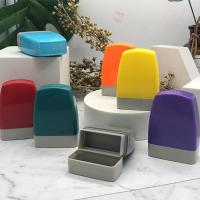 ราคา ตรายาง ตรายางหมึกในตัว ตรายางสั่งทำ ตรายางแฟลชสแตมป์ flash stamp ตรายางราคาถูก งานข้อความ คละสีด้าม ข้อความ1 2บรรทัด คำสำเร็จรูปไทยอังกฤษ (20716727458)