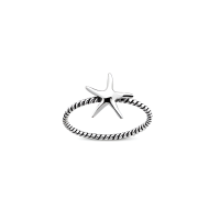 ราคา Silver thai Jewelry แหวนเงินแท้925 รูปปลาดาว 925 sterling silver ring starfish shape (20391884717)