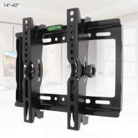 ราคา 25KG Adjustable TV Wall Mounts Bracket Flat Panel TV Rack Frame Support 15 Degree Tilt Angle with Level for 14 42 Inch LCD LED (11800226785)