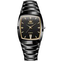 ราคา OLEVS 7006 Ceramic Band Business Watches For Men Quartz Waterproof Men Wristwatches Calendar (20438563543)