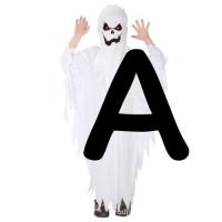 ราคา 7C134 ขุดเด็ก ชุดผี ชุดวิญญาณ Dress for Children Soul Suit Ghost Halloween Costume Party Cosplay Fancy Outfit (17354108326)