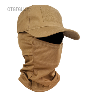ราคา ฝาครอบหมวก Seluruh Wajah ไหมพรมลายพรางผู้ชาย CTGT เดินป่ากลางแจ้งหมวกกันแดดหมวกเบสบอลหมวกแสน็ปแบ็คสำหรับผู้ชาย (18279907469)